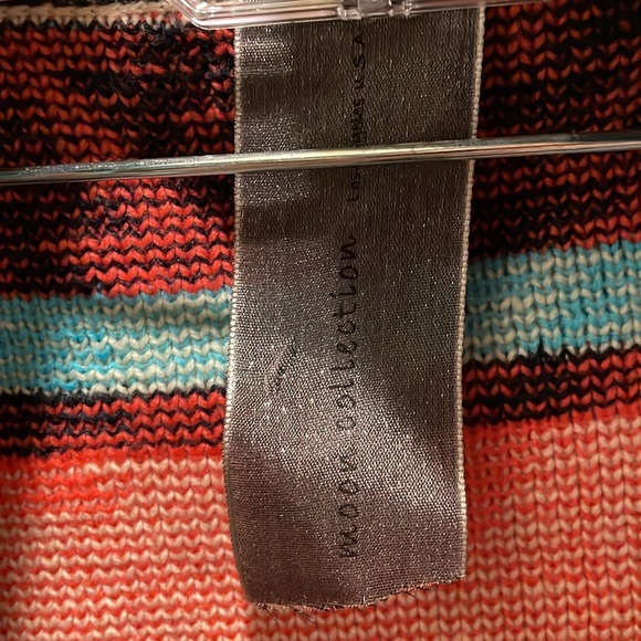 Moon Collection Women’s Multicolored Medium Southwestern Print Open Cardigan - Picture 3 of 5